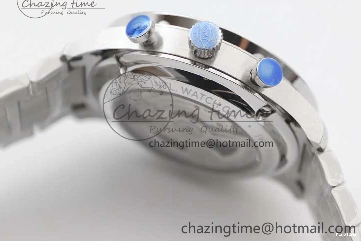 MIROTIME 0120 FastDry Portugieser Chronograph IW371615 ZF Best Edition Green Dial on SS Bracelet A7750 (Slim Movement) 7038